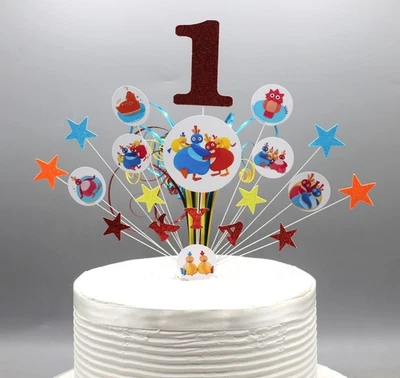 IN THE NIGHT GARDEN Estrellas Pastel Decoración Spray Cumpleaños 1er 2do 3rd 001 Foto 1 de 4