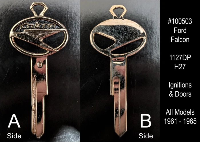 Llave en blanco enchapada en oro Ford Falcon 1127DP H27 todos los modelos 1961-1965 vintage nueva de colección Foto 1 de 4
