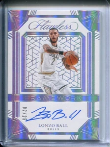 2024-25 FLAWLESS LONZO BALL FRAMEWORK AUTO #02/25 JERSEY NUMBER - Picture 1 of 2