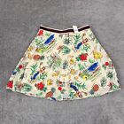 J. CREW Skirt Womens Size Petite 8 8P Aloha Hawaiian Islands Tropical 20" NEW