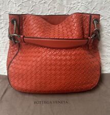 Bottega Veneta Shoulder Tote Intrecciato Napa Leather Terracotta Orange Handbag