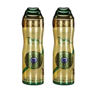 Al-Nuaim Dubai Gold Deodorant Body Spray Long Lasting Pack of 2 Each 200ml - Picture 1 of 3