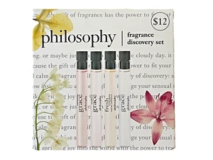 PHILOSOPHY AMAZING GRACE DISCOVERY SET 4 FRAGRANCES Holiday 2024 Set NEW IN BOX - Picture 1 of 8