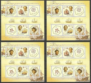 2005 Columbus BLOCK / SET of 4 Minisheets - MNH - EUROPA CEPT - Picture 1 of 4