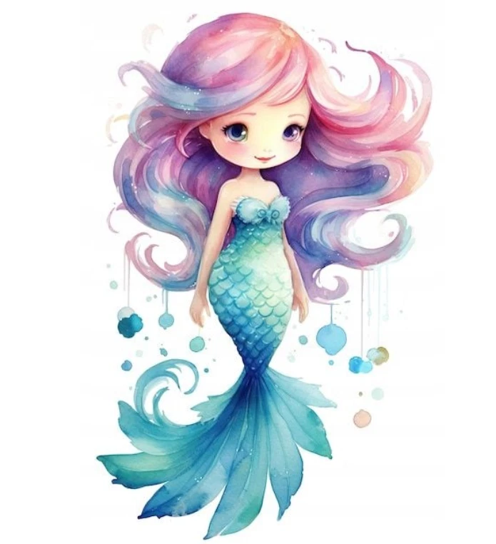 Essbar Meerjungfrau Meer Tortenaufleger Torte  Geburtstag Zuckermasse + TEXT - Bild 1 von 2