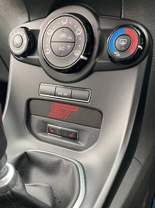 Fiesta ST MK7.5 Cubby Hole Dashboard Filler - Matte Black with Red Logo - Picture 1 of 1