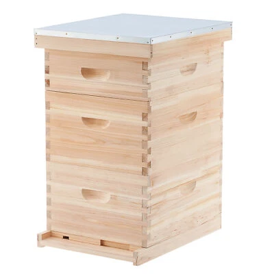 CREWORKS Langstroth Hive Beehive Kit - 30 Frame Box 20 Deep 10 Medium Beekeeping