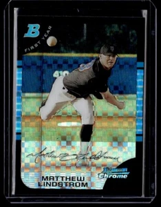 2005 Bowman Chrome Xfractor Refractor Matthew Lindstrom 004/225 New York Mets - Picture 1 of 2