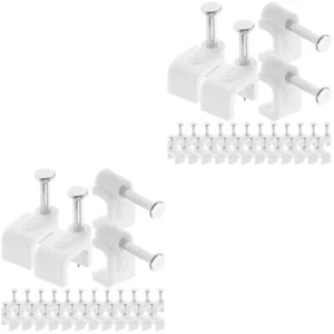 2 Pack Wire Clamping Buckle Electrical Staples Metal Cable Clips - Afbeelding 1 van 12