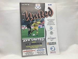 Ayr United v St. Mirren Scottish League Division 1 February 2002 - Picture 1 of 1