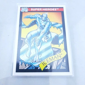 1990 Iceman #22 Marvel Super Heroes Trading Card Series 1 Impel - Picture 1 of 2