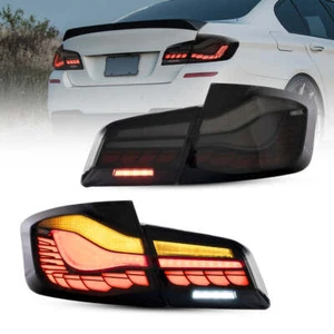 Smoke Tail Lights For 2011 -2017 BMW 5 Series F10 F18 LED Sequential Signal Lamp - Picture 1 of 10