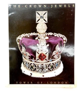 THE CROWN JEWELS TOWER OF LONDON Book Paperback from 1988 Illustrated 9.75" Tall - Picture 1 of 8