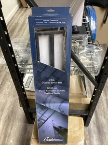 New Gatco 4634 Glam 24" Towel Bar - Black - Picture 1 of 7