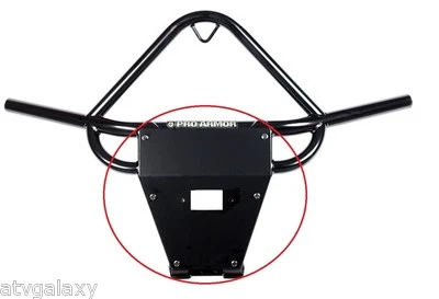 Placa de deslizamiento de parachoques delantero Pro Armor Stinger cable de acero NEGRO RZR900S RZR900 RZR Foto 1 de 3