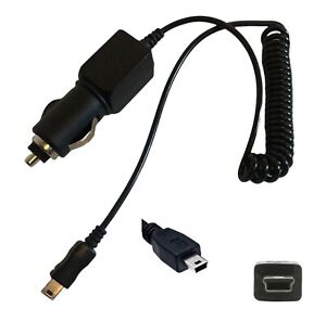 Mini USB In Car Van Charger Power Charging Lead Cable For Garmin Nuvi Sat Nav's