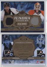2008 Artifacts Tundra Tandems Dual Jerseys Copper /75 Simon Gagne Martin Biron