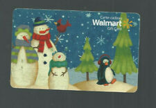 WALMART COLLECTABLE GIFT CARD SNOWMEN AND PEQUIN