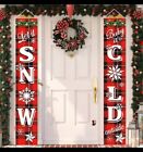 Christmas Porch Banner Decoration, Let it Snow, Baby its Cold Outside - Style 2