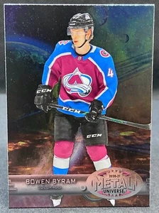 2020-21 Skybox Metal Universe Bowen Byram Rookie Retro Parallel #40 Avalanche - Picture 1 of 2