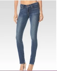 Paige Jeans Skyline Skinny Blue Super Soft tapered pants Womens Size 24 - Picture 1 of 5