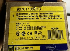 SQUARE D 9070t100d13 Transformer. New In Box. Same Day Shipping - Picture 1 of 1