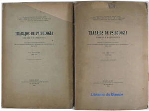 Trabajos de psicologia Normal y Patologica I. 1905-1910 II. 1911-1915 1916 - Imagen 1 de 5