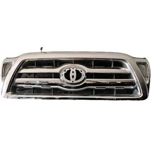 Front Bumper Upper Grille Chrome W/Insert For 2005-2011 Toyota Tacoma TRD - Picture 1 of 8
