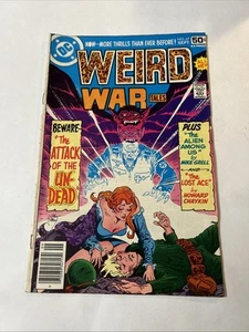 Weird War Tales #67 DC Comics Horror Sci Fi 1970s Bronze Age WW2 Undead Aliens - Picture 1 of 7