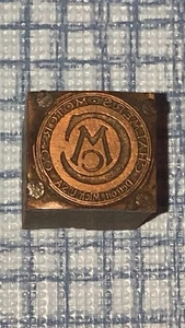 Chalmers Motors Co Detroit MI Letterpress Printers Block - Picture 1 of 3