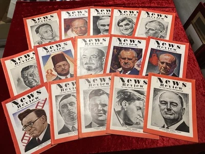 News Review magazine July- Dec 1945  15 editions, WW2 History News Entertainment - Image 1 of 4