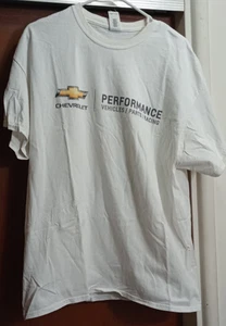 GILDAN ULTRA COTTON CHEVROLET PERFORMANCE PARTS WHITE XL CAMARO CORVETTE - Picture 1 of 5