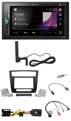 Pioneer MP3 DAB Lenkrad 2DIN Bluetooth Autoradio für BMW 1er aut. Klima E81/E82/ - Bild 1 von 4