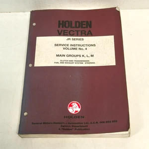Holden Vectra JR Series Service Instructions Volume no. 4 Main Groups K,L,M - Picture 1 of 4