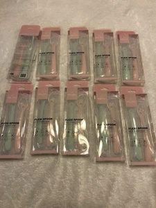 BABY BREW FOUR (10) Sets Of Two Silicon Baby Spoons W/ Hard Case New Flexi Spoon - Picture 1 of 7