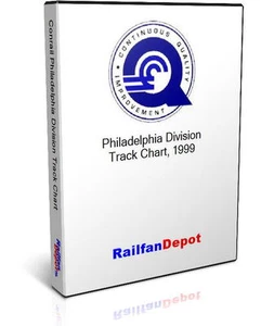 Gráfico de pistas de la división de Filadelfia 1999 - PDF en CD - RailfanDepot - Imagen 1 de 4