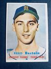 1957 Topps Baseball Reno Bertoia Detroit Tigers Card #390
