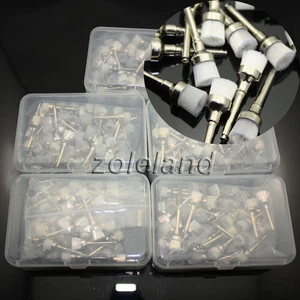 500 PCS New Dental Nylon Latch Flat Polishing Polisher Prophy Brush Bowl Type - Picture 1 of 7