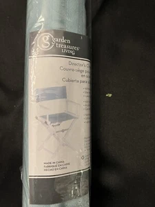 Garden Treasures Directors Chair Cover Replacement Blue Aqua Twill #0313904 NEW - Picture 1 of 2