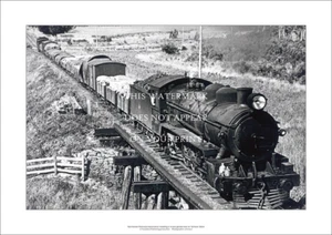 Tasmanian Railways Goods Train A3 Art Print – Tarleton Bank – 42 x 29 cm Poster - Picture 1 of 3