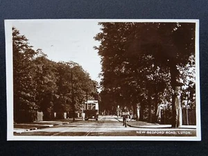 Bedfordshire LUTON New Bedford Road c1920s RP Postcard - Picture 1 of 3