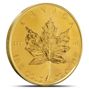 1980 1 oz Canadian Gold Maple Leaf Coin - Picture 1 of 2