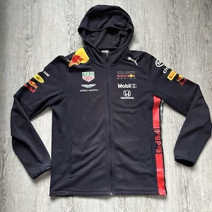 Puma Red Bull Racing Teamline Full Zip Up Hoodie Jacket F1 2019 Men's M Medium - Picture 1 of 5