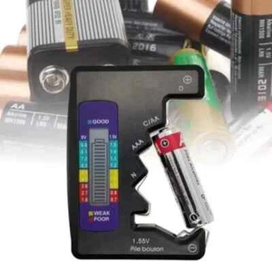 Digital Battery Capacity Gauge Tester Universal AAA AA Button Cell Load Analyzer - Picture 1 of 3