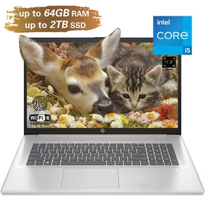 HP 17t-cn300 Laptop 17" HD+ I5-1334U UP TO 64GB-2TB non-touch | Silver - Picture 1 of 6