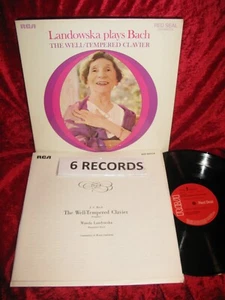 NM 1971 UK 6 LP RCA SER5603/8 MONO J.S. Bach* - Wanda Landowska – Landowska Play - Picture 1 of 1
