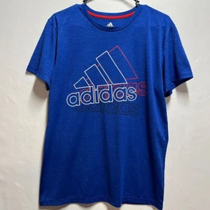Adidas Kids Aeroready Athletic T-Shirt Logo Graphic Performance Tee XL (18/20) - Picture 1 of 8