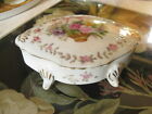 Lipper &amp; Mann Trinket/Jewelry Box Bristol Garden Floral Footed Porcelain Japan