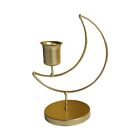 Candle Holder for Pillar Metal Candlestick Moon Shape Candle Stand Decor