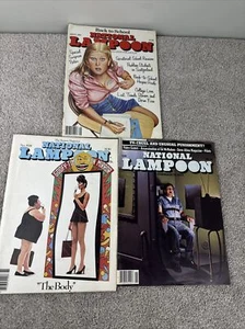 Vintage Lot of 3 National Lampoon Magazines 1978 to 1981 - Picture 1 of 7